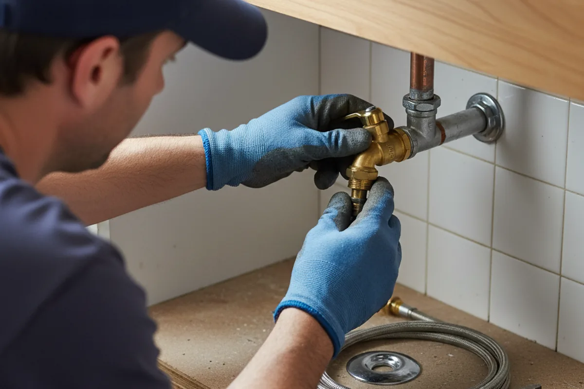 Shutoff valve and fitting work during Repiping in Landis